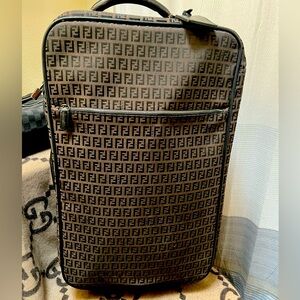 Authentic Fendi FF Monogram Zucca Luggage
